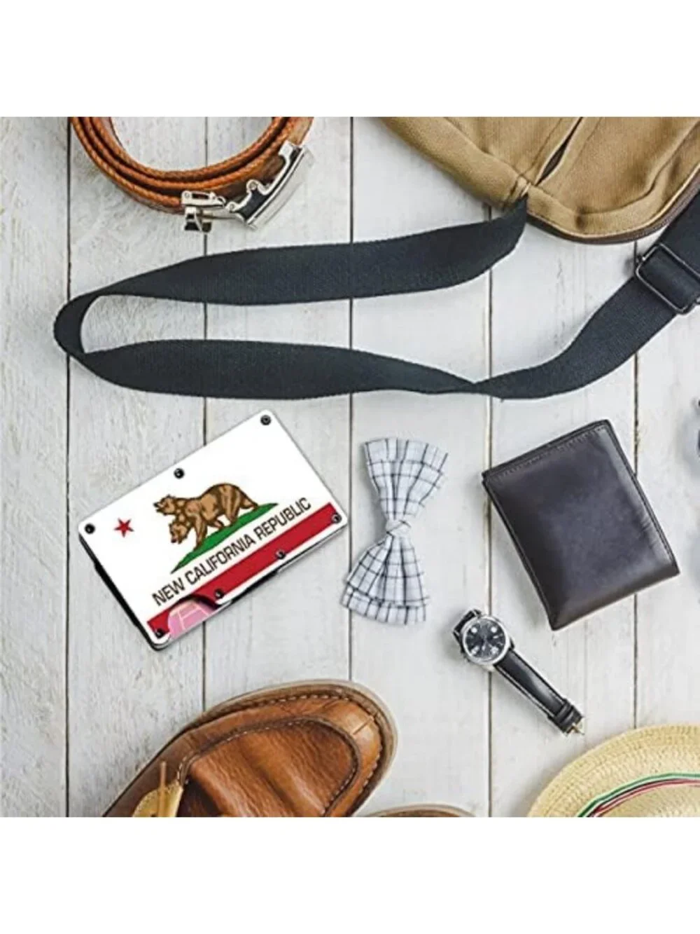 Stylish Aluminum Stainless Steel Money Clip Wallet & Credit Card Holder